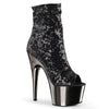 ADORE-1008SQ Plateau Stiefeletten Schwarz von Pleaser