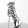 ADORE-1008SQ Plateau Stiefeletten - Silber von Pleaser – Ansicht 5