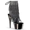 ADORE-1017RSF Plateau Stiefeletten Schwarz | Pleaser