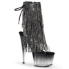 ADORE-1017RSFT Plateau Stiefeletten Schwarz von Pleaser