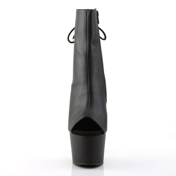 ADORE-1018 Plateau Stiefeletten Schwarz Matt von Pleaser – Ansicht 2