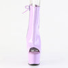 ADORE-1018 Plateau Peeptoe Stiefeletten Violett Lack von Pleaser – Ansicht 2