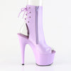 ADORE-1018 Plateau Peeptoe Stiefeletten Violett Lack von Pleaser – Ansicht 5