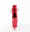 ADORE-1018 Plateau Peeptoe Stiefeletten Rot Lack von Pleaser – Ansicht 4