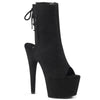 ADORE-1018FS Plateau Stiefeletten - Schwarz von Pleaser
