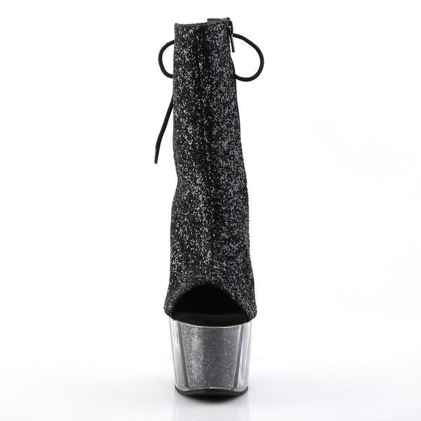 ADORE-1018G Plateau Stiefeletten - Schwarz von Pleaser – Ansicht 2