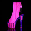 ADORE-1018G Plateau Stiefeletten - Pink UV von Pleaser – Ansicht 3