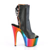 ADORE-1018RC-02 Plateau Stiefeletten - Regenbogen von Pleaser – Ansicht 5
