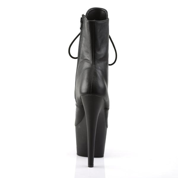 ADORE-1020 Plateau Stiefeletten Schwarz Echtleder von Pleaser – Ansicht 4