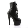 ADORE-1020 Plateau Stiefeletten Schwarz Echtleder von Pleaser – Ansicht 5