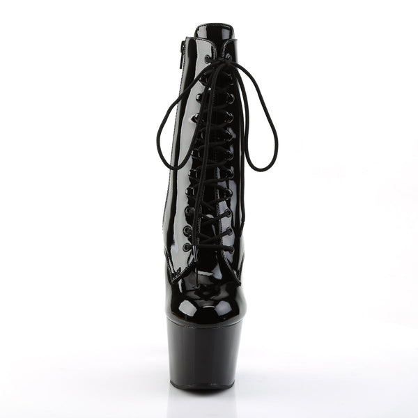 ADORE-1020 Plateau Stiefeletten Lack Schwarz von Pleaser – Ansicht 2