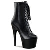 ADORE-1020 Plateau Stiefeletten Schwarz Echtleder | Pleaser