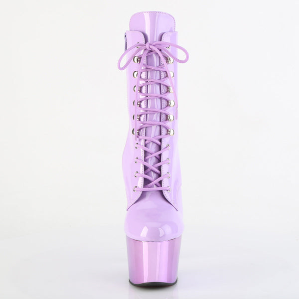 ADORE-1020 Plateau Stiefeletten Violett Chrome von Pleaser – Ansicht 2