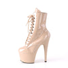 ADORE-1020 Plateau Stiefeletten Lack Nude von Pleaser – Ansicht 3