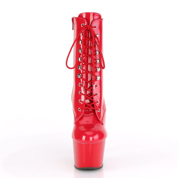 ADORE-1020 Plateau Stiefelette Rot von Pleaser – Ansicht 2