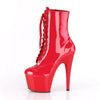 ADORE-1020 Plateau Stiefelette Rot von Pleaser – Ansicht 3