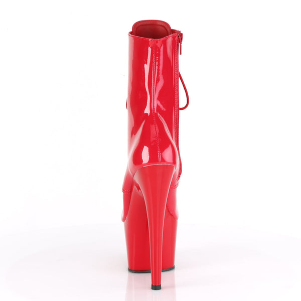ADORE-1020 Plateau Stiefelette Rot von Pleaser – Ansicht 4
