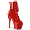ADORE-1020 Plateau Stiefelette Rot | Pleaser