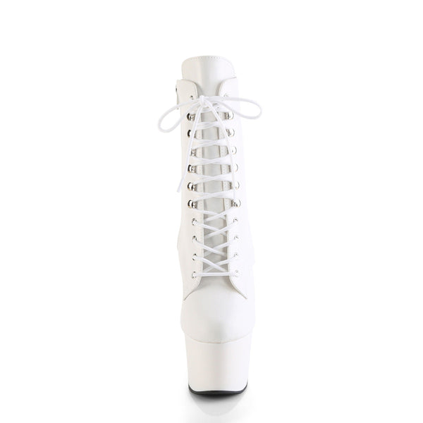 ADORE-1020 Plateau Stiefeletten Weiss Matt von Pleaser – Ansicht 2
