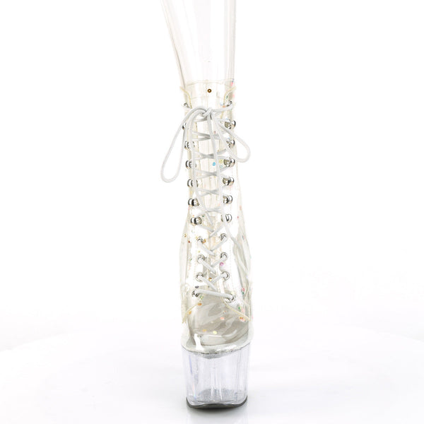 ADORE-1020C-2 Plateau Stiefel - Transparent von Pleaser – Ansicht 2