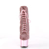 ADORE-1020CHRS Plateau Stiefeletten - Glitzersteine Pink von Pleaser – Ansicht 2