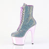 ADORE-1020CHRS Plateau Stiefeletten - Glitzersteine Flieder von Pleaser – Ansicht 3