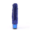 ADORE-1020CHRS Plateau Stiefeletten - Glitzersteine Blau von Pleaser – Ansicht 2