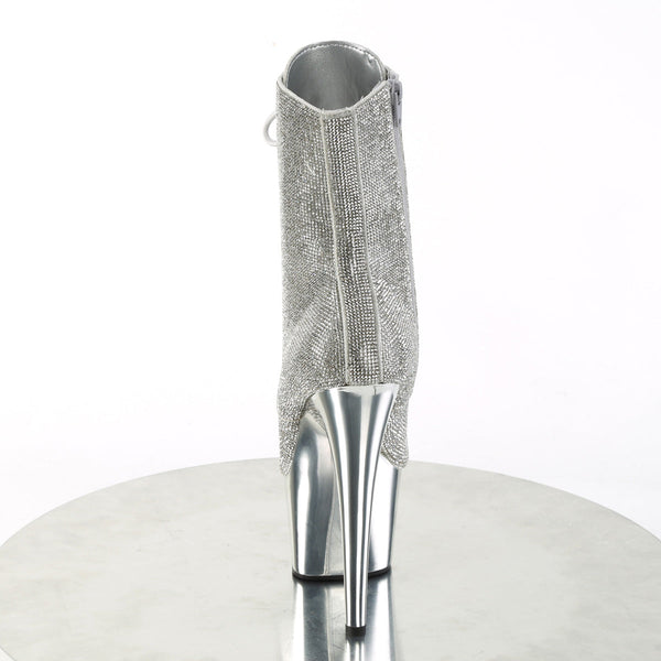 ADORE-1020CHRS Plateau Stiefel - Glitzersteine von Pleaser – Ansicht 4