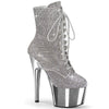 ADORE-1020CHRS Plateau Stiefel - Glitzersteine von Pleaser