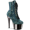 ADORE-1020CHRS Plateau Stiefel - Türkis von Pleaser