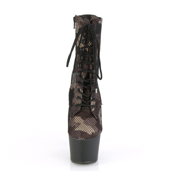 ADORE-1020CM Plateau Stiefeletten - Camouflage/Schwarz von Pleaser – Ansicht 2