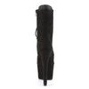 ADORE-1020FS Plateau Stiefeletten Schwarz Samt von Pleaser – Ansicht 4