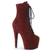 ADORE-1020FS Plateau Stiefelette Rot | Pleaser