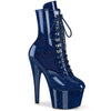 ADORE-1020GP Plateau Stiefeletten Blau von Pleaser