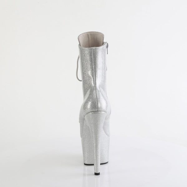 ADORE-1020GP Plateau Stiefeletten Silber von Pleaser – Ansicht 4