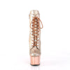ADORE-1020HM Plateau Stiefel - Roségold von Pleaser – Ansicht 2