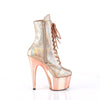 ADORE-1020HM Plateau Stiefel - Roségold von Pleaser – Ansicht 5