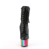 ADORE-1020RC Plateau Stiefel - Schwarz Matt/Regenbogen von Pleaser – Ansicht 2