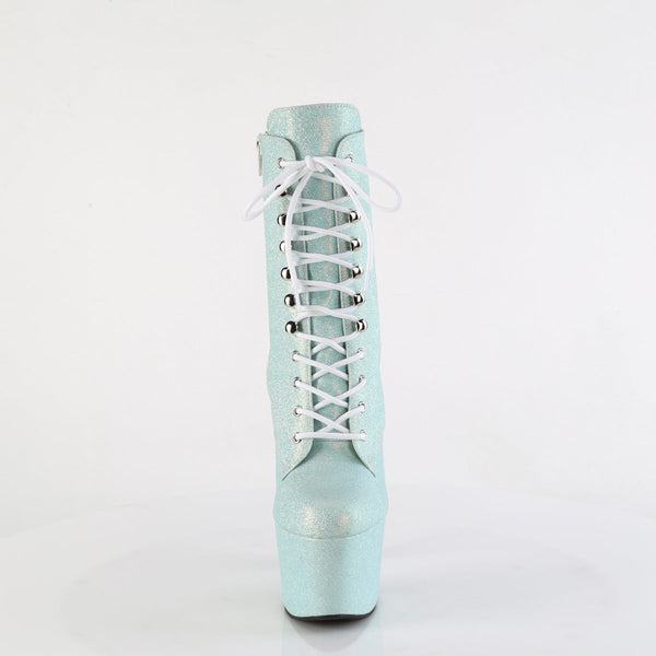 ADORE-1020SDG Plateau Stiefeletten Baby Blau mit Schimmer von Pleaser – Ansicht 2