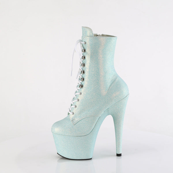 ADORE-1020SDG Plateau Stiefeletten Baby Blau mit Schimmer von Pleaser – Ansicht 3