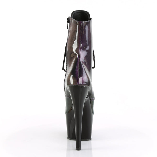ADORE-1020SHG Plateau Stiefeletten - Schwarz Lila von Pleaser – Ansicht 4