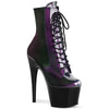 ADORE-1020SHG Plateau Stiefeletten - Schwarz Lila von Pleaser