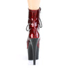 ADORE-1020SP Plateau Stiefeletten - Rot Schlangenprint von Pleaser – Ansicht 4