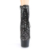 ADORE-1020SPLAT Plateau Stiefeletten - Schwarz Holo von Pleaser – Ansicht 2