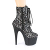 ADORE-1020SPLAT Plateau Stiefeletten - Schwarz Holo von Pleaser – Ansicht 5