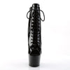 ADORE-1021 Plateau Stiefeletten Schwarz Lack von Pleaser – Ansicht 2