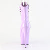 ADORE-1021 Plateau Peeptoe Stiefeletten Violett Lack von Pleaser – Ansicht 4
