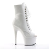 ADORE-1021 Plateau Stiefeletten - Weiß von Pleaser – Ansicht 5