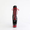 ADORE-1021BR-H Plateau Stiefeletten Rot/Schwarz Lack von Pleaser – Ansicht 2