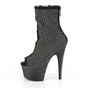 ADORE-1031 Plateau Stiefeletten - Schwarz mit Steinchen von Pleaser – Ansicht 3